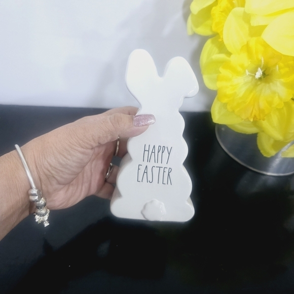 Rae Dunn Easter Bunny Figurine"HAPPY EASTER" - Picture 8 of 8